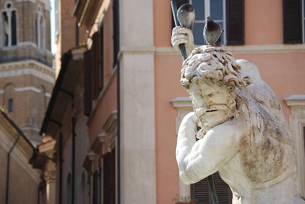 Neptune Fountain in Rome, Italy
