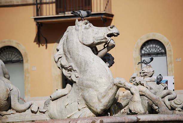 Neptune Fountain in Rome, Italy