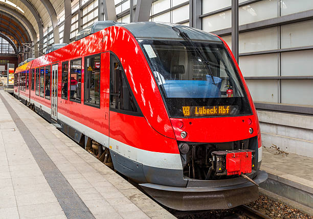 Diesel suburban train in Kiel Central Station - Germany
