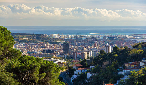 istock View of Barcelona from Tibidabo mountain - Spain 466032108