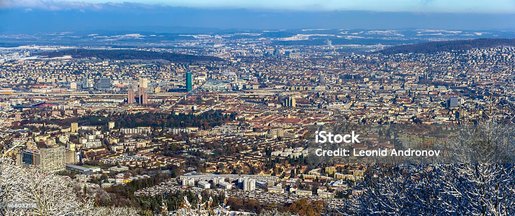 View of Zurich from Uetliberg mountain - Switzerland 2013 Stock Photo