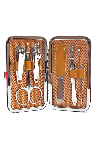 istock Tools of a manicure set isolated on white 466033072