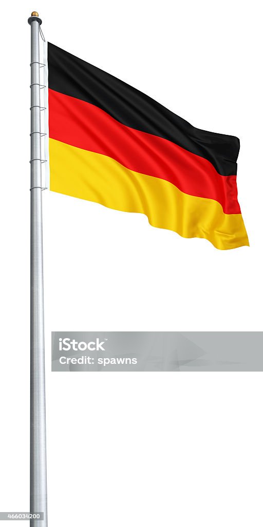 Germany flag 3d render Germany flag (clipping path and isolated on white) 2015 Stock Photo