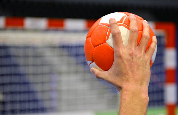 handball-ziel - handball stock-fotos und bilder