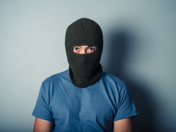 istock Scary man wearing a balaclava 466034392