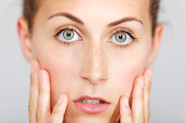 istock Woman in beauty style pose 466034883
