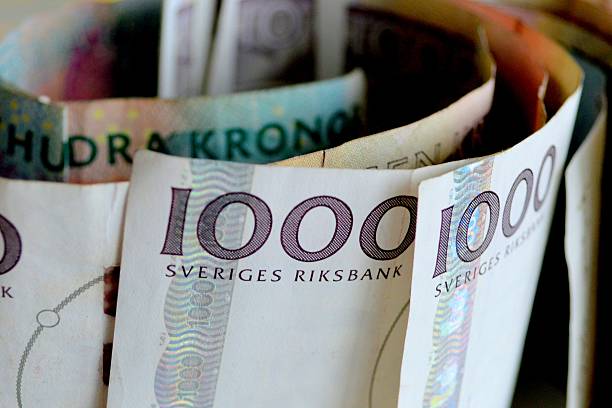 swedish banknotes - budget sverige bildbanksfoton och bilder