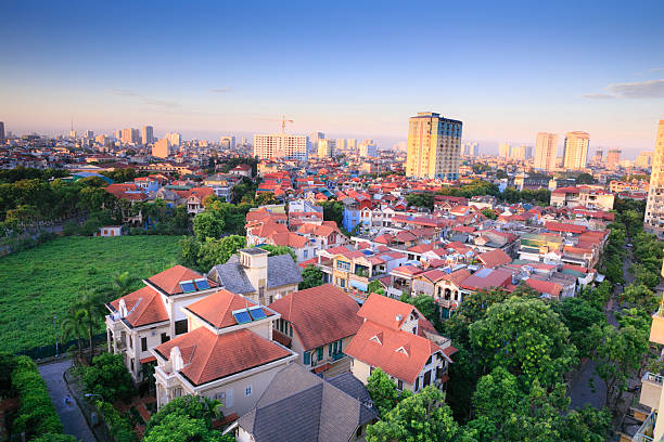 istock Sunset on the house in Hanoi 466037926