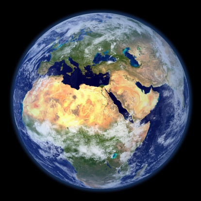 3D rendered.(Some graphics in this image is provided by NASA and can be found at http://visibleearth.nasa.gov and http://grin.hq.nasa.gov)