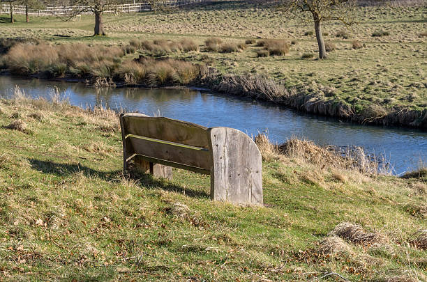 fiume luce solare - vale of evesham foto e immagini stock