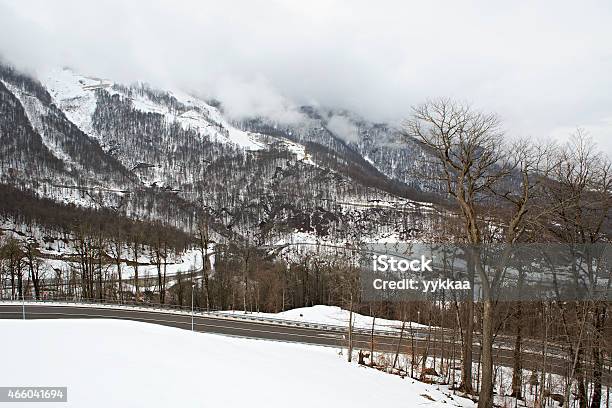 Road To The Caucasus Mountains Stock Photo - Download Image Now - 2015, Horizontal, Krasnaya Polyana - Sochi