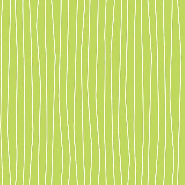 Vector illustration of Wobbly Wavy Lines Seamless Pattern Green and White