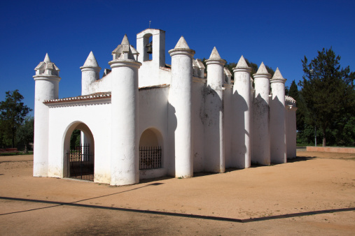 Portugal, Alentejo Region, Beja - unusual whitewashed church, \