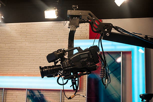 istock Professional DSLR jimmy video camera 466046038