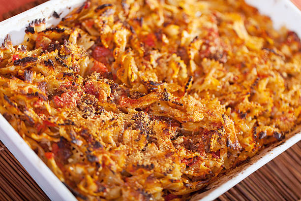 istock Farfale with meat and tomatos 466046249