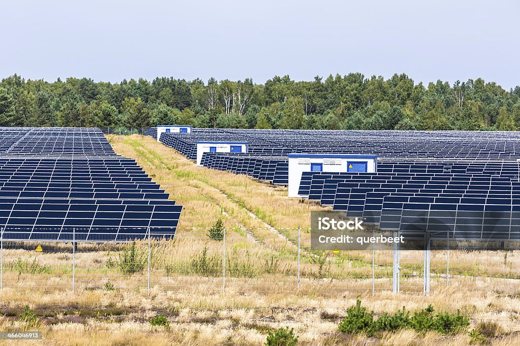 Solar Field - Lizenzfrei Blau Stock-Foto