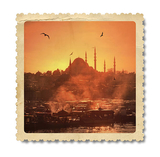 istock Vintage Suleymaniye Mosque Photo (Clipping Path) 466047307