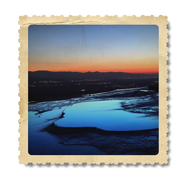 istock Vintage Cotton Castle 'Pamukkale' Photo (Clipping Path) 466049601