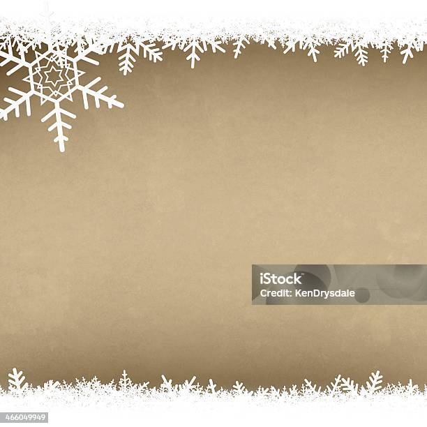 Creme Pergaminho Abstrato De Natal Floco De Neve De Inverno Fundo W - Fotografias de stock e mais imagens de A nevar