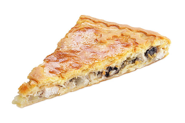 istock Slice of pie with mushrooms and chicken 466052955