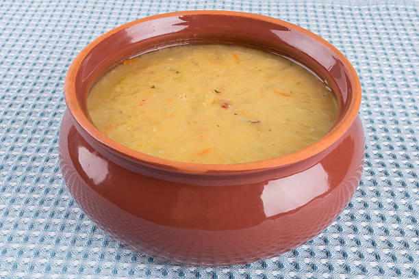 istock Traditional fresh pea soup in a bowl 466054717