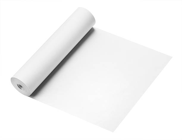 istock Roll of thermal fax paper, isolated 466057881