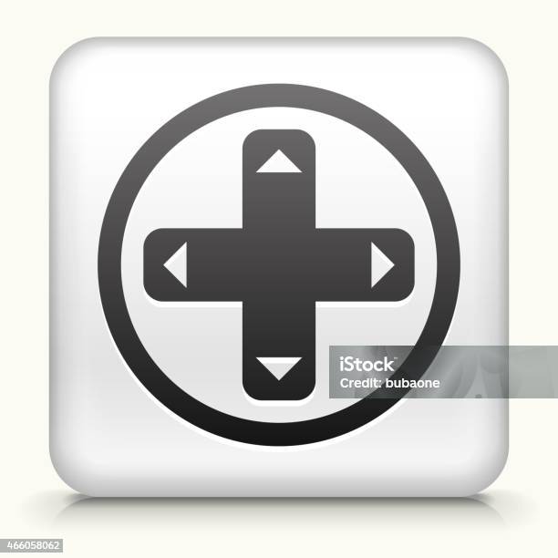 Square Button With Game Controller Royalty Free Vector Art Stock ...