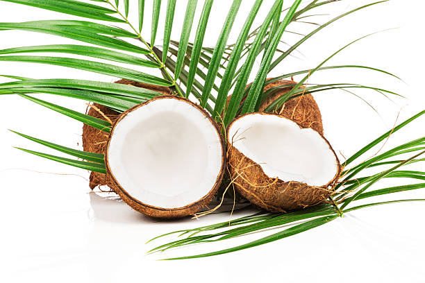 istock Coconut with green leaves 466062390