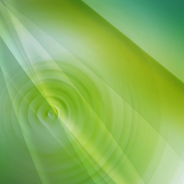 Abstrato onda verde e fundo de Linha - fotografia de stock