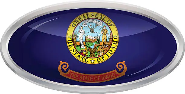 Vector illustration of Flag of Idaho