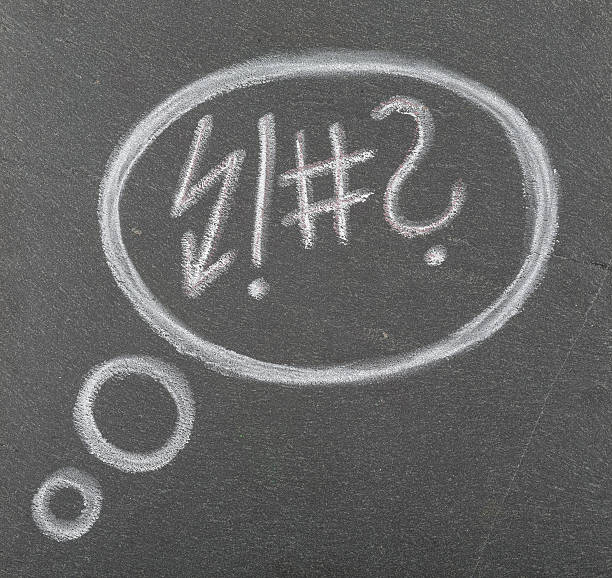 istock Speech balloon in white chalk on blacktop 466063471
