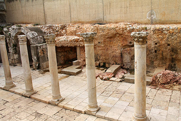 istock Ancient Roman Cardo street. 466064411
