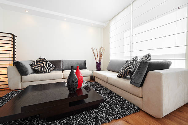 istock Interior design: Big modern living room 466066557