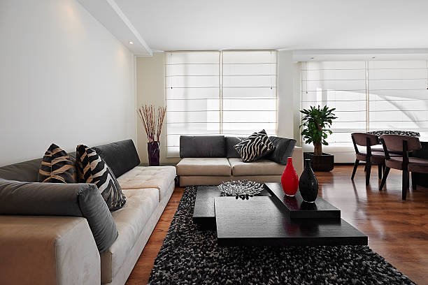 istock Interior design: Big modern living room 466066707