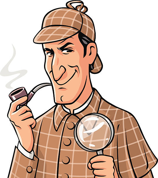 Investigator With Pipe And Magnifying Glass Stock Illustration - Download Image Now - Sherlock Holmes, Detective, Nosy - iStock Investigator With Pipe And Magnifying Glass Stock Illustration - Download Image Now - Sherlock Holmes, Detective, Nosy - iStock
