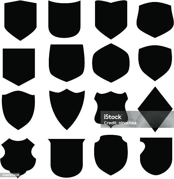 Shields Stock Illustration - Download Image Now - Shielding, Badge, Shield