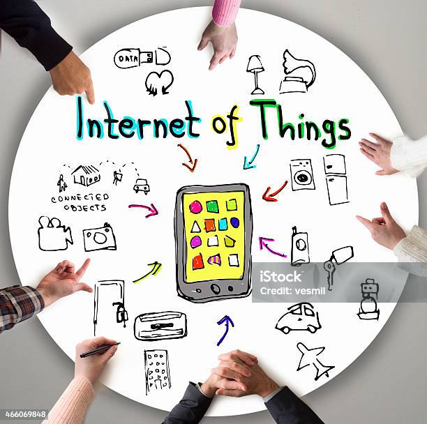 Internet Of Things Stock Photo - Download Image Now - Connection, 2015, Adult