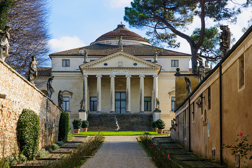 Vicenza, Italy - January 31, 2015: The Villa la Rotonda, in Vicenza, Veneto, Italy