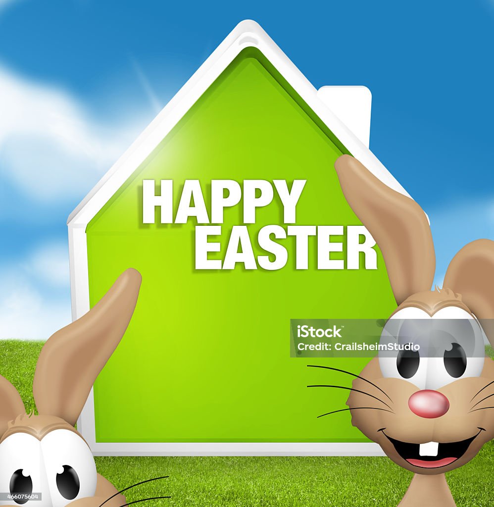 Easter sunny sky illustration graphic Easter sunny sky illustration 2015 stock illustration