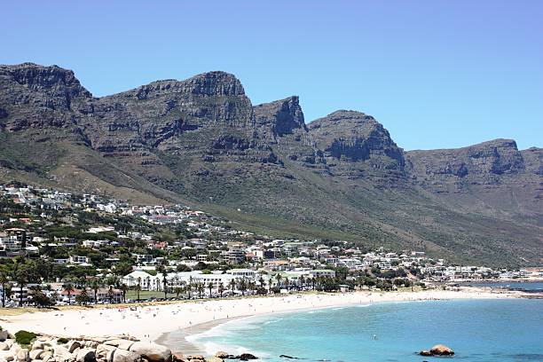 istock Cape Town beach in South Africa under blue sky 466077786