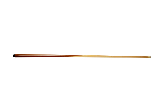 Pool  cue isolated on the white