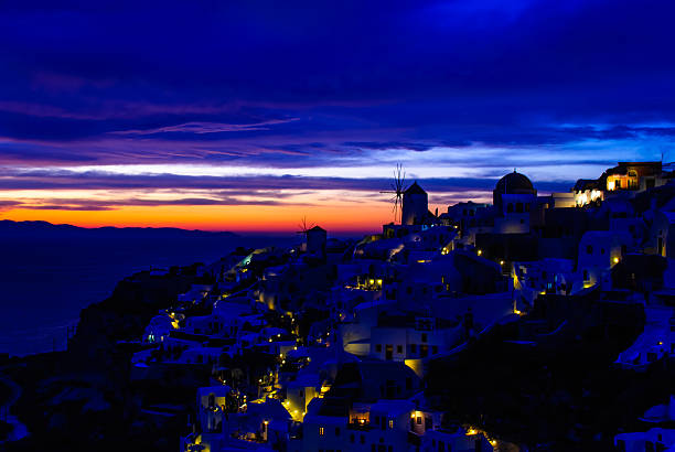 istock Beautiful sunset in Oia, Santorini 466079890