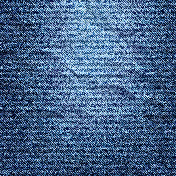 Vector illustration of Background of crumpled Denim texture