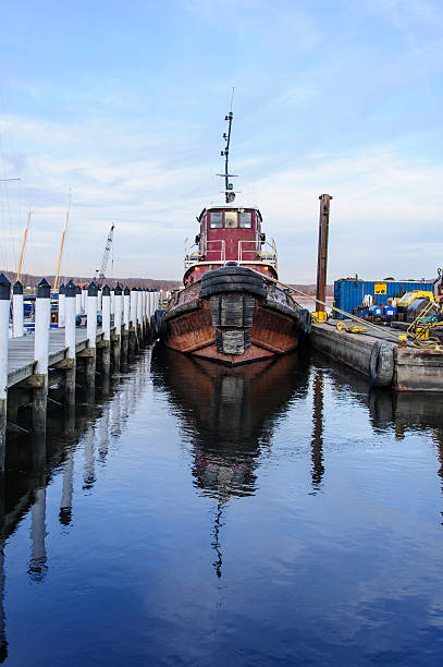 istock Tugboat and Dredge Barge 466085237