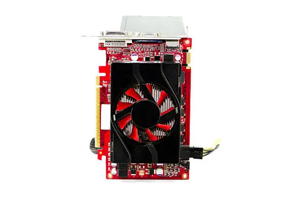 Red Graphiccard with Defect Computer Power Supply