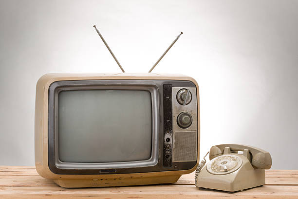istock old phone and old tv vintage style 466086902