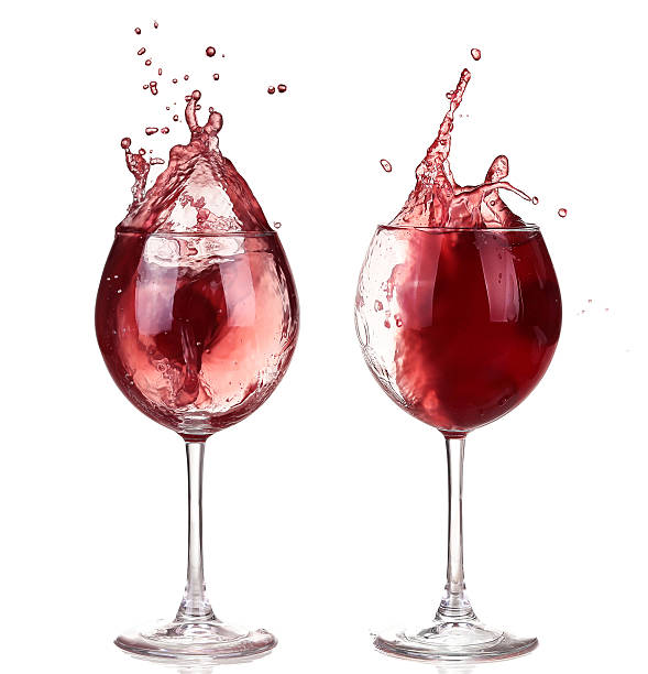 istock Wine collection - Splashing red wine in a glass. Isolated 466090270