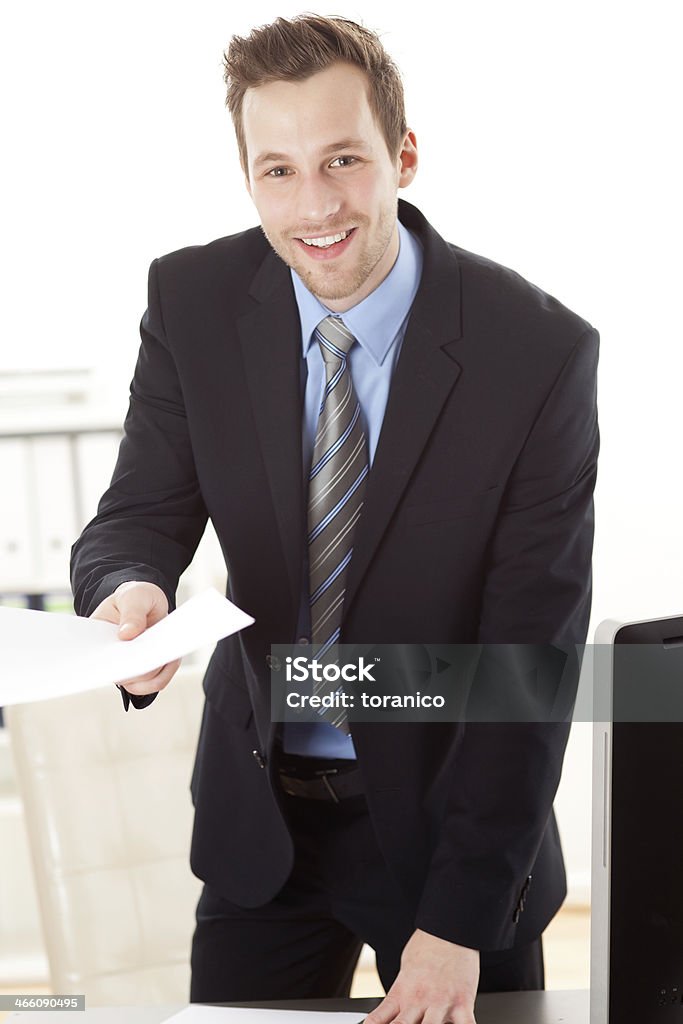 young business man Achievement Stock Photo