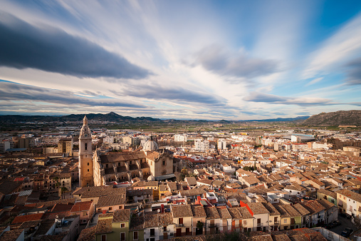 City view of Xàtiva, town in eastern Spain, in the province of Valencia.