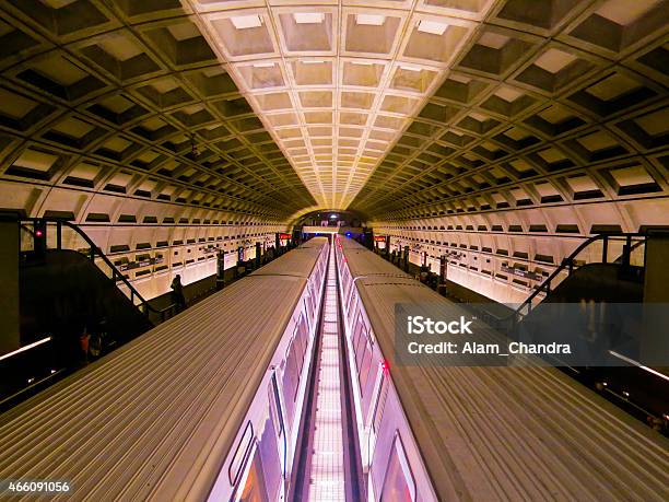 Subway Station Stock Photo - Download Image Now - Subway Train, Washington DC, 2015